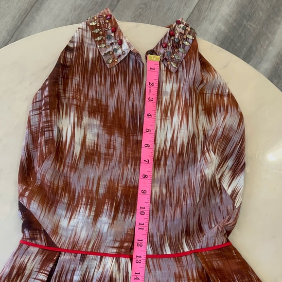 Elizabeth and James, Women’s, Molly, Silk, Halter, Open Back, Mini, Dress. - Picture 13 of 15